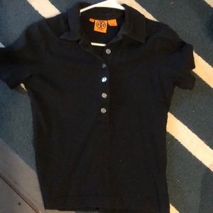 Black tTory Burch polo top